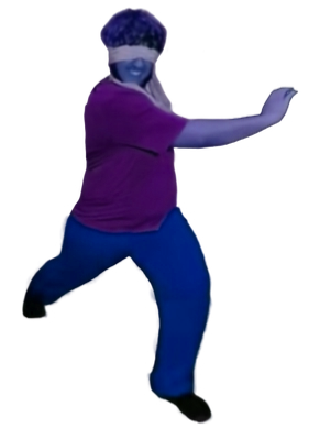 Blindfold Dark Shaggy Blank Meme Template