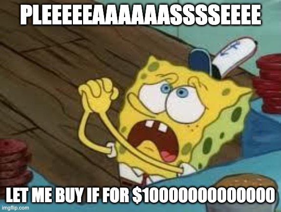 Begging BOB Fix EUW | PLEEEEEAAAAAASSSSEEEE LET ME BUY IF FOR $10000000000000 | image tagged in begging bob fix euw | made w/ Imgflip meme maker