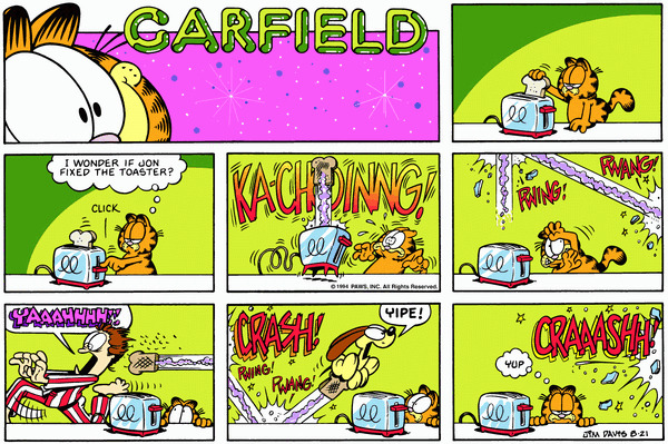 Garfield comic Blank Meme Template