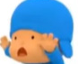 High Quality Poker Faced Pocoyo Blank Meme Template
