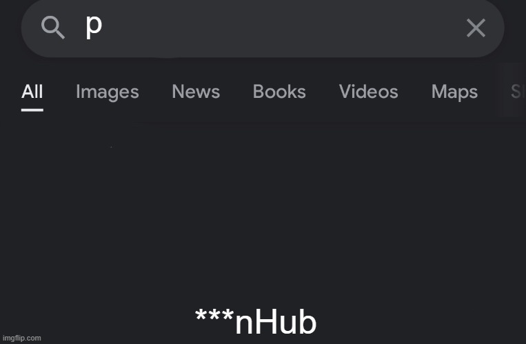 Fake search | p ***nHub | image tagged in fake search | made w/ Imgflip meme maker