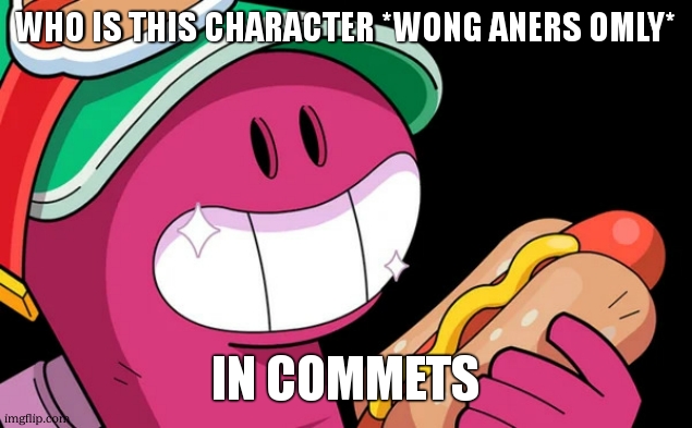 Doug (Brawl Stars) | WHO IS THIS CHARACTER *WONG ANERS OMLY*; IN COMMETS | image tagged in doug brawl stars | made w/ Imgflip meme maker
