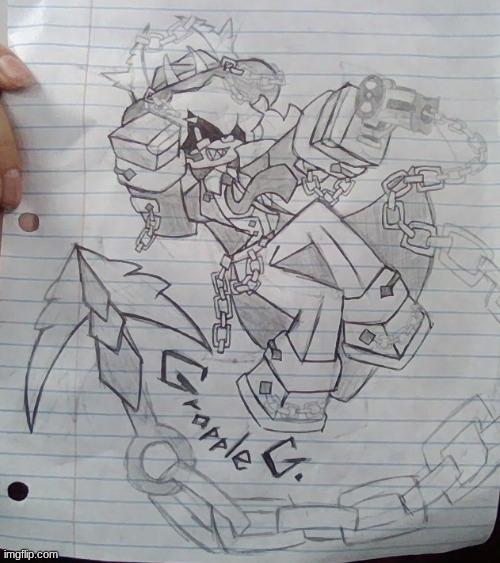 POV I  put effort into a Roblox art and spend a couple hours on a wip drawing. yeah I drew Grapple Gun again lol | made w/ Imgflip meme maker