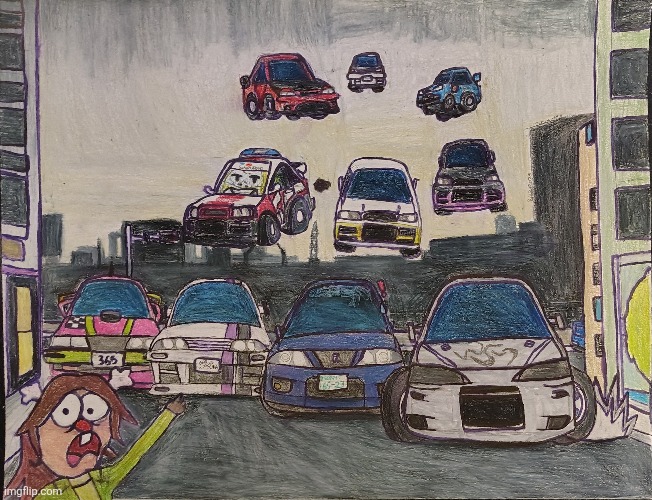 Battle Of the Skylines! Made for the Choro Q Festival 6! (https://youtu.be/Yo-d15tbgIs?si=bdl4A1eP8YYVvvUI) | image tagged in random,cars,choro q | made w/ Imgflip meme maker