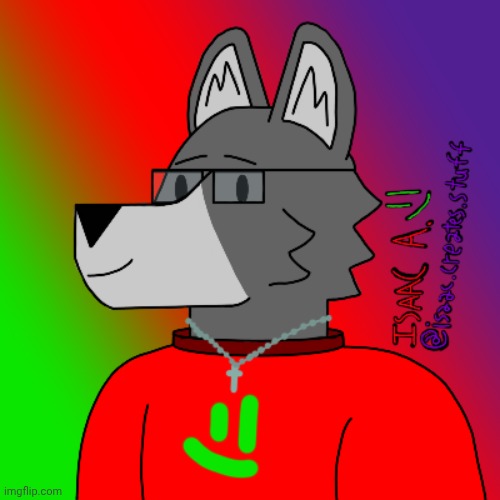 New pfp for my Insta | image tagged in instagram,profile picture,wolf,digital art | made w/ Imgflip meme maker