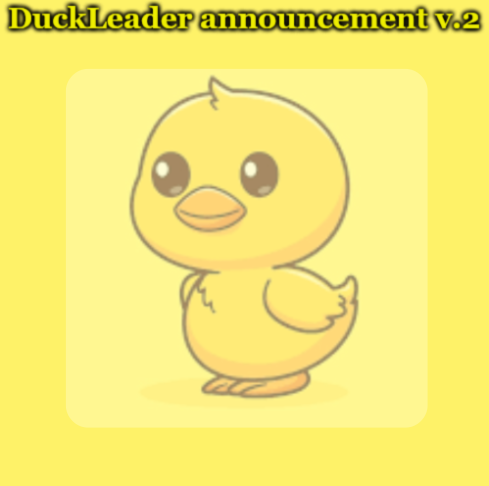 High Quality DuckLeader Announcement v.2 Blank Meme Template
