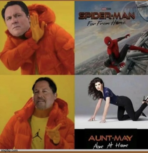 I'm Down for That 2nd Flick | image tagged in aunt may,spiderman | made w/ Imgflip meme maker