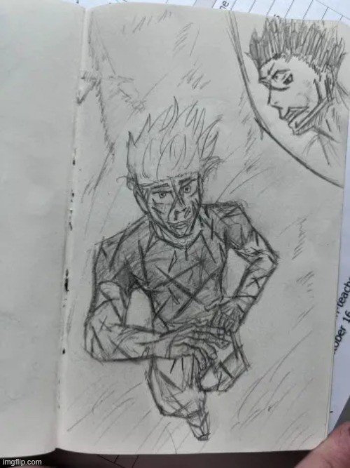 Gojo vs Sukuna | image tagged in art,drawing,jjk,jujutsu kaisen | made w/ Imgflip meme maker