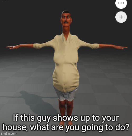 Goofy Goober | If this guy shows up to your house, what are you going to do? | image tagged in goofy goober,drip lord | made w/ Imgflip meme maker