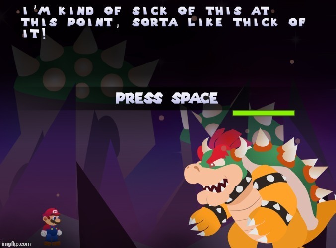 ㅤ | image tagged in mario,scratch,bowser | made w/ Imgflip meme maker