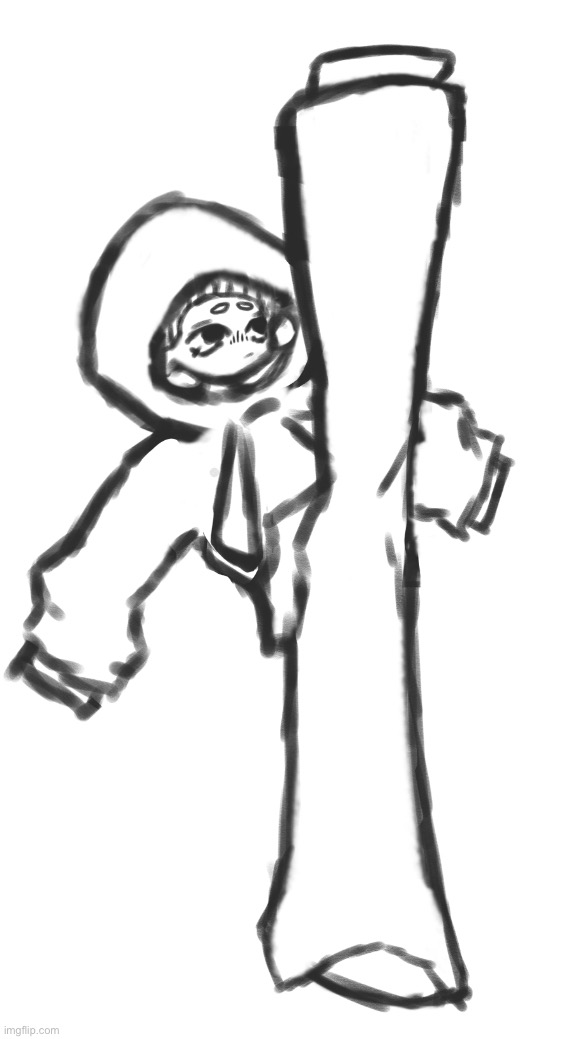 WIP / he was then stuck like that for the rest of his life. | image tagged in drawing,stuff | made w/ Imgflip meme maker