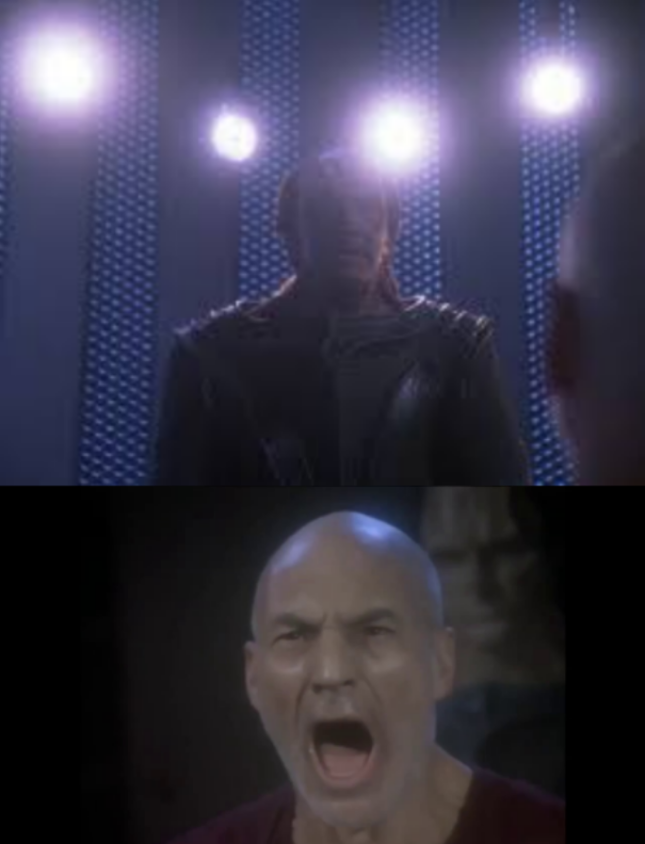 Star Trek 4 lights Blank Meme Template