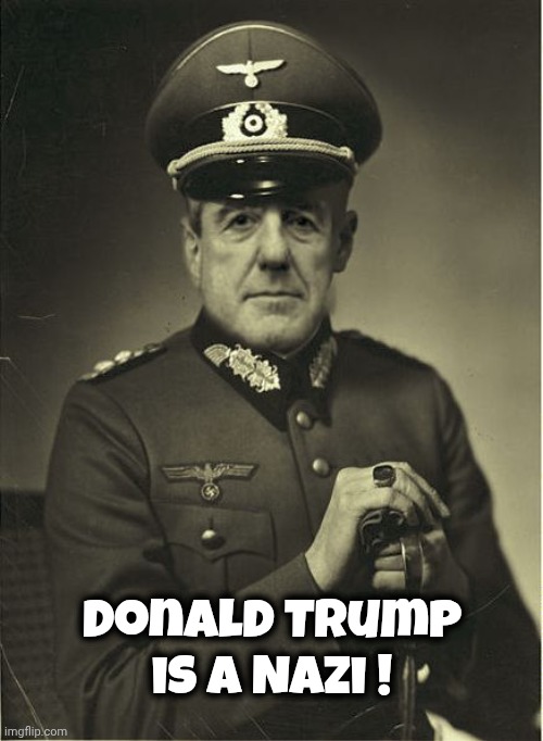 Good Guy Mueller | Donald Trump is a Nazi ! | image tagged in good guy mueller | made w/ Imgflip meme maker