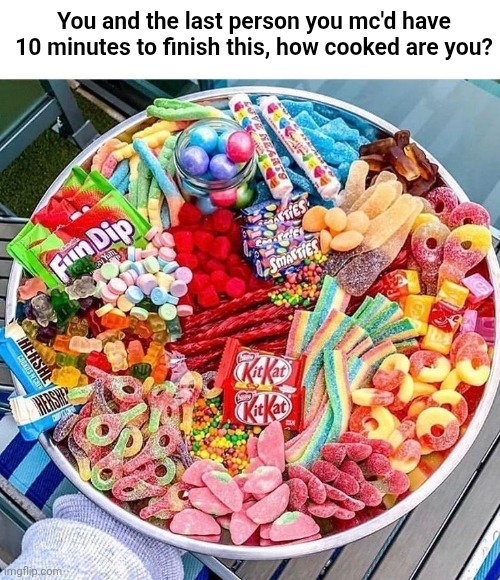 You and the last person you mc'd have 10 minutes to finish this, how cooked are you? | made w/ Imgflip meme maker