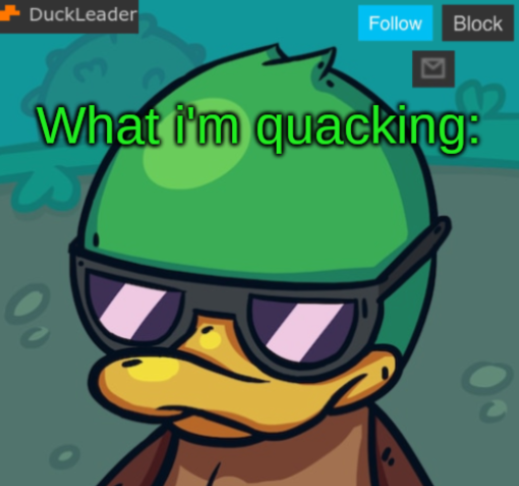 High Quality DuckLeader Announcement v.3 Blank Meme Template