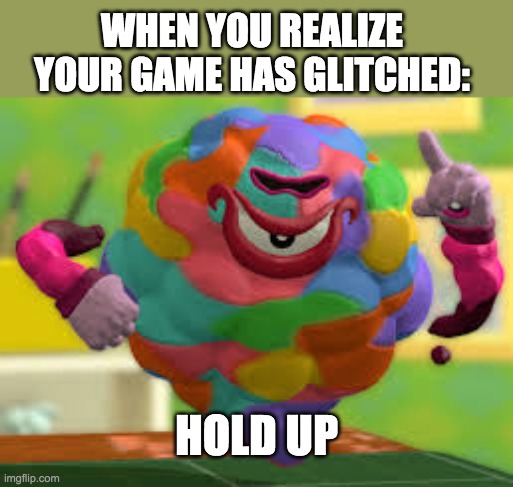 live reaction to glitching | WHEN YOU REALIZE YOUR GAME HAS GLITCHED:; HOLD UP | image tagged in dark crafter wait a minute,video games,glitch | made w/ Imgflip meme maker
