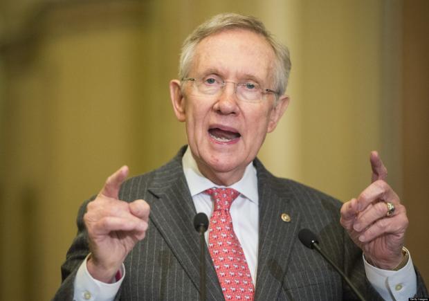 Harry Reid gesturing Blank Meme Template