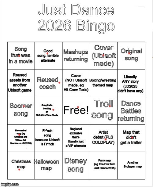 ACTUAL final update (realized I forgot to count the new maps for GJWTHF for revivals, since that was on JD1) | made w/ Imgflip meme maker