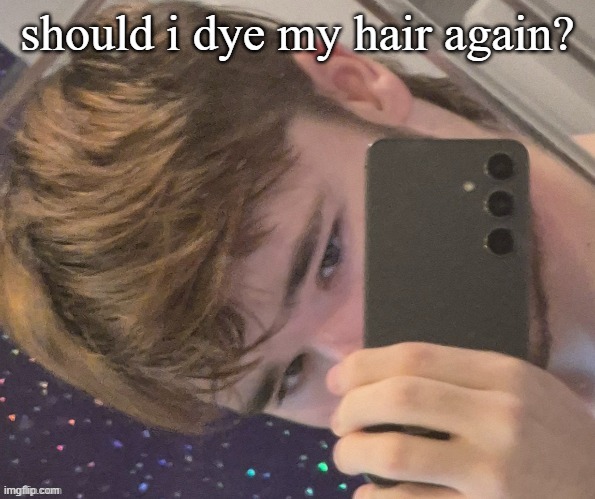 should i dye my hair again? | made w/ Imgflip meme maker