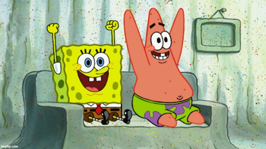 hand up spongebob | image tagged in hand up spongebob | made w/ Imgflip meme maker