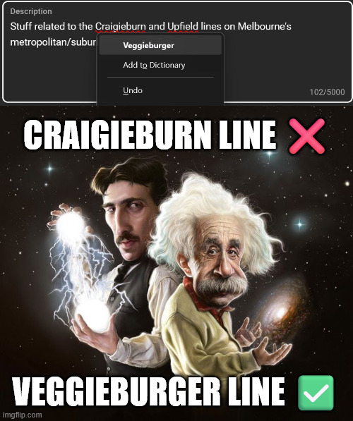 is this correct usage of this meme template? | CRAIGIEBURN LINE ❌; VEGGIEBURGER LINE ✅ | made w/ Imgflip meme maker