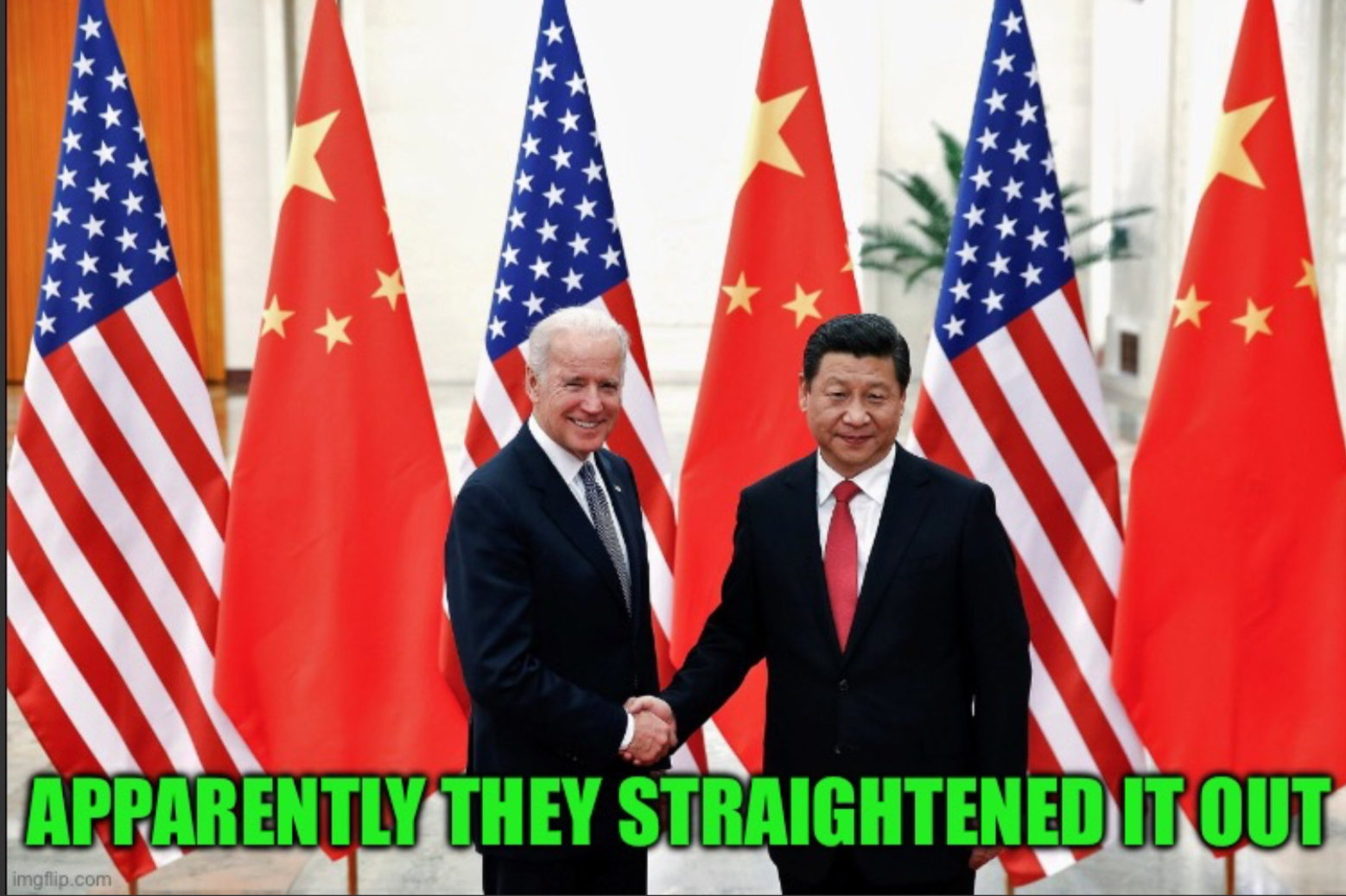 Joe Biden and xi Blank Meme Template