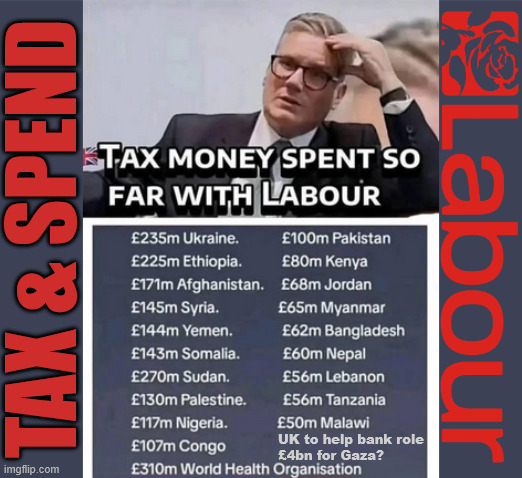 Reeves Budget - Same old LABOUR - Tax & spend | #Immigration #Starmerout #Labour #KeirStarmer #labourisdead #nevervotelabour #Antisemitism #Savile #Paedo #Worboys #GroomingGangs #Paedophile #IllegalImmigration #Immigrants #Invasion #StarmerResign #strikes #DigitalID #ID 
Starmerout Labour Starmer Mandelson Rayner Blair KeirStarmer labourisdead Illegal Immigration Immigrants Invasion StarmerResign Island of strangers Lucy Connolly Two-Tier Justice Andy Burnham; TAX & SPEND; UK to help bank role 
£4bn for Gaza? | image tagged in starmerout labour starmer,illegal immigration immigrants invasion,starmerresign island of strangers,rachel reeves budget | made w/ Imgflip meme maker