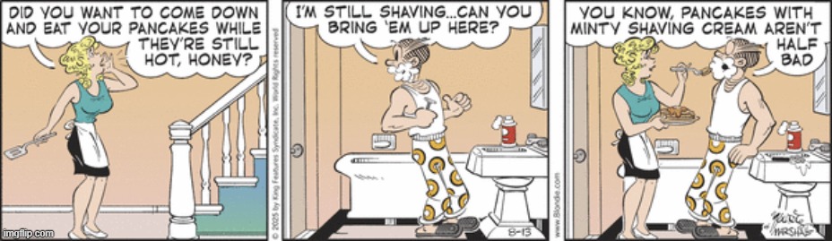 Blondie | image tagged in comics | made w/ Imgflip meme maker