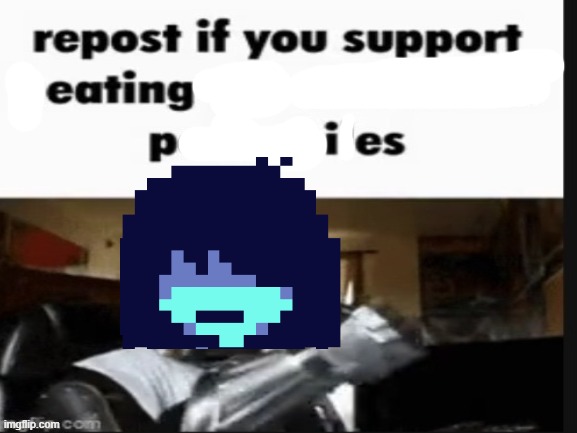 Repost if you support eating pies | image tagged in repost if you support eating pies | made w/ Imgflip meme maker