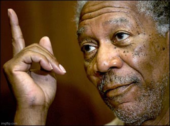image tagged in morgan freeman pointing | made w/ Imgflip meme maker
