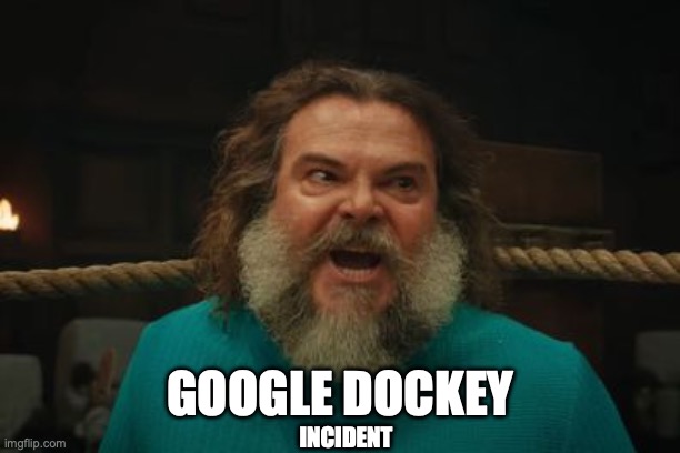 chicken jockey | INCIDENT GOOGLE DOCKEY | image tagged in chicken jockey | made w/ Imgflip meme maker