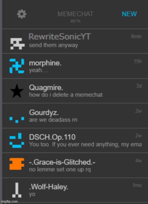 memechat reveal, rewrite did gromm me | made w/ Imgflip meme maker