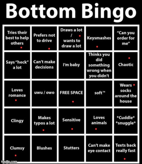 tf is wearing socks around the house gay | image tagged in bottom bingo | made w/ Imgflip meme maker