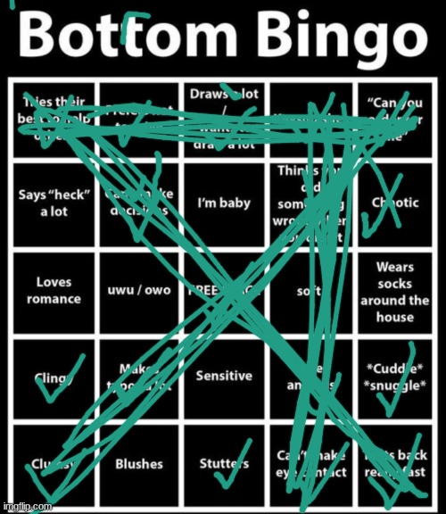 can confirm. | image tagged in bottom bingo | made w/ Imgflip meme maker