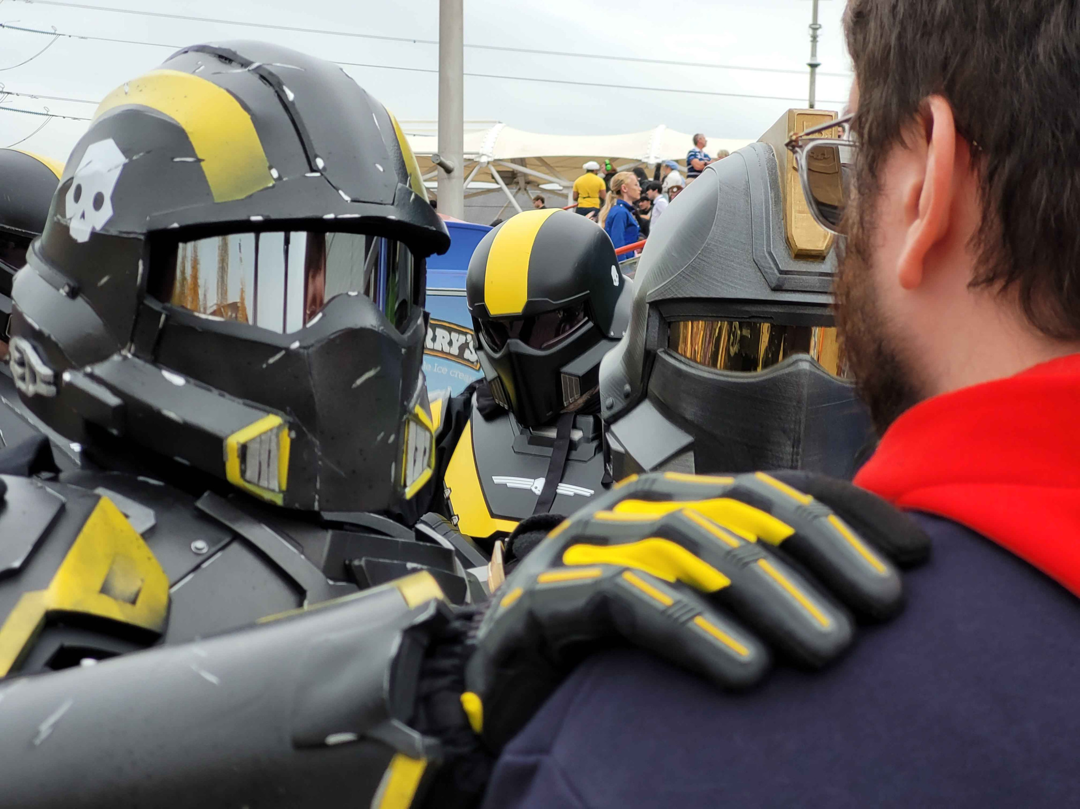 Hand on shoulder helldiver Blank Meme Template