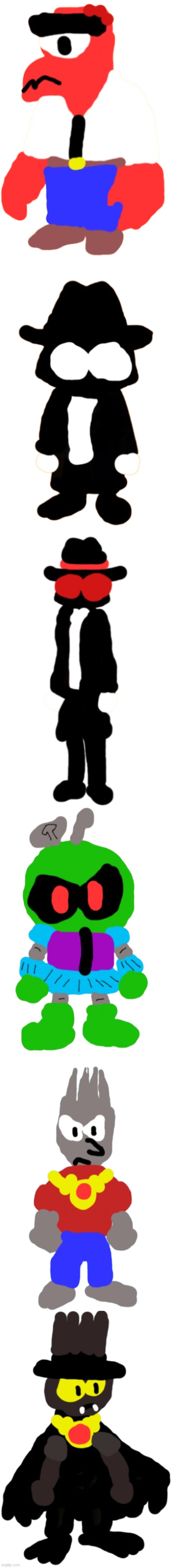 Villains of Cory's Crew + Mr Eyeball | image tagged in ocs | made w/ Imgflip meme maker