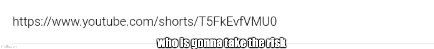 https://forms.gle/mtTtBcfhdGoXdgmQ8 | who is gonna take the risk | made w/ Imgflip meme maker