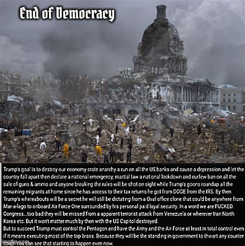 End of Democracy | End of Democracy | image tagged in end of democracy | made w/ Imgflip meme maker