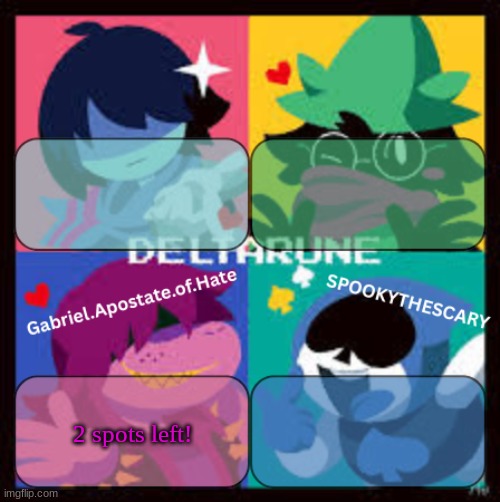 2 spots remaining | 2 spots left! | made w/ Imgflip meme maker