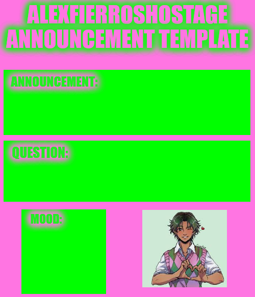High Quality AlexFierrosHostage Anouncmet Template Blank Meme Template
