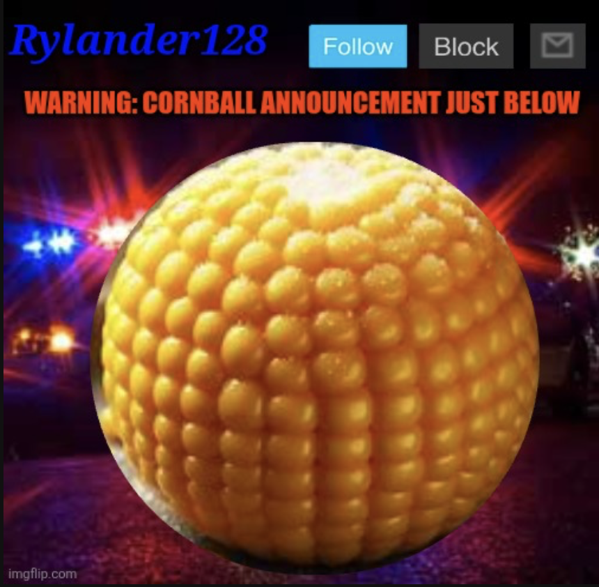 High Quality Cornball Announcement V2 Blank Meme Template