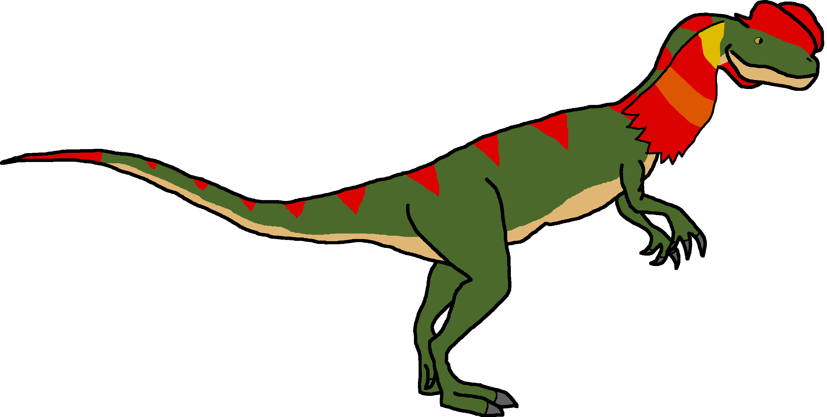 Male Dilophosaurus Kingii (Paleoverse + EOIverse) Blank Meme Template