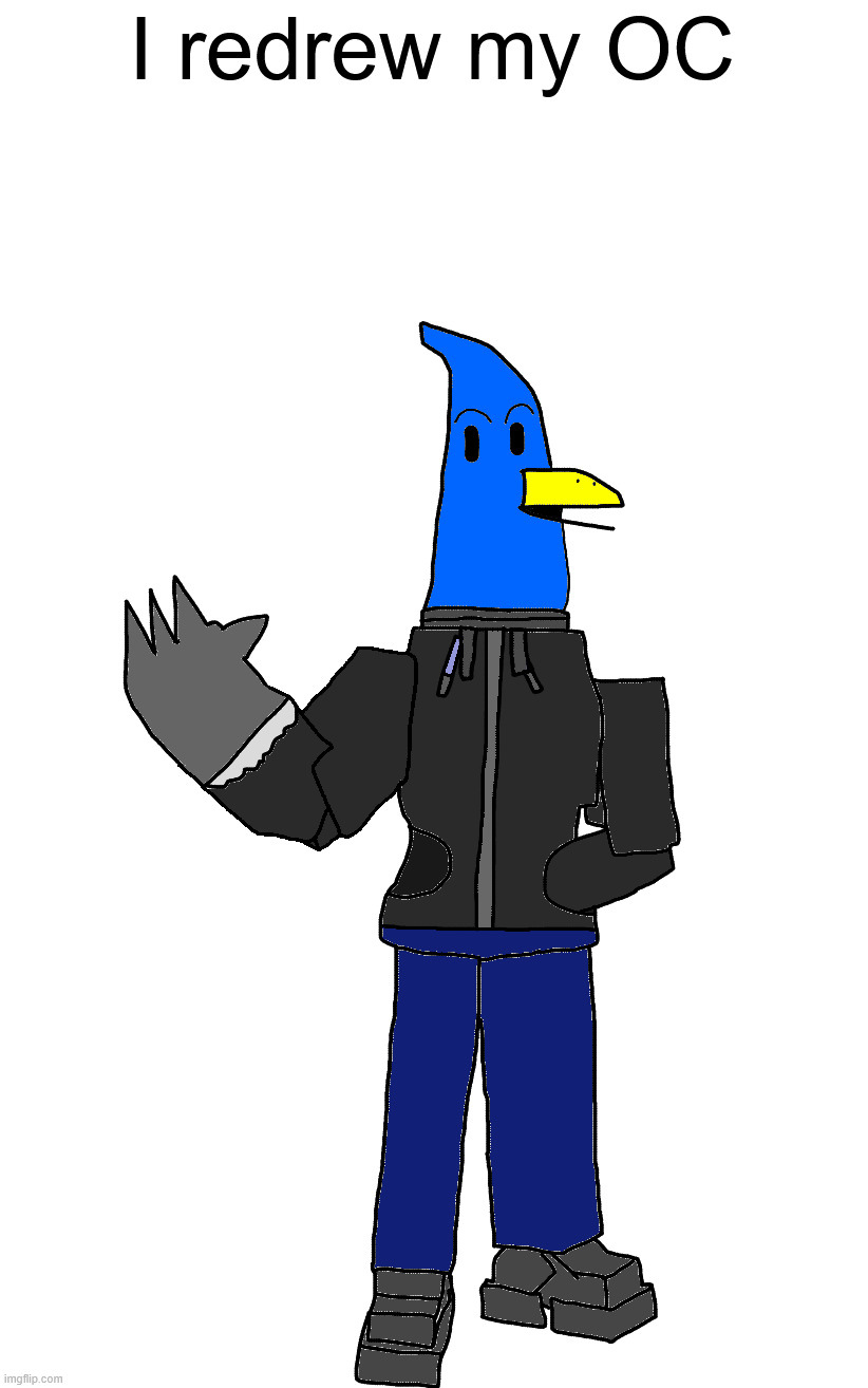 I redrew my OC | image tagged in sans undertale | made w/ Imgflip meme maker