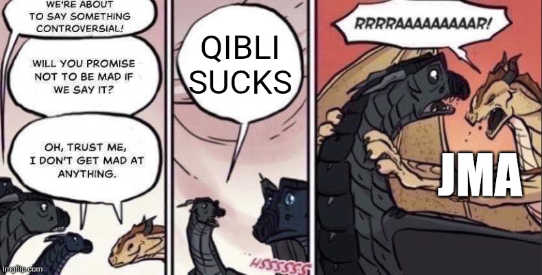 Thorn anger | QIBLI SUCKS; JMA | image tagged in thorn anger,qibli,ragebate for jma | made w/ Imgflip meme maker