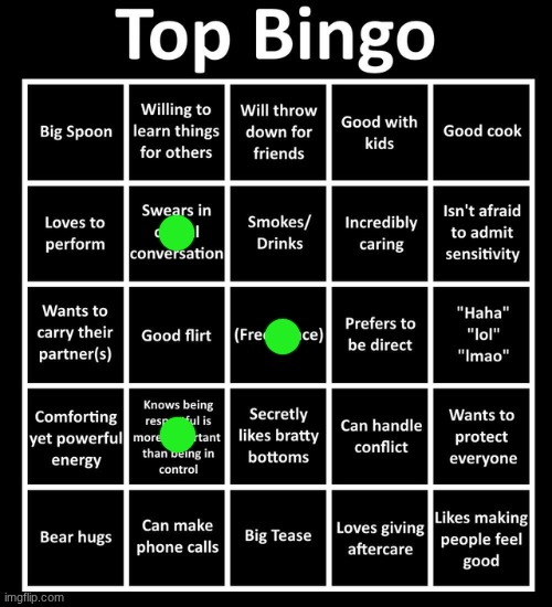 i lost my ability to read | image tagged in top bingo | made w/ Imgflip meme maker