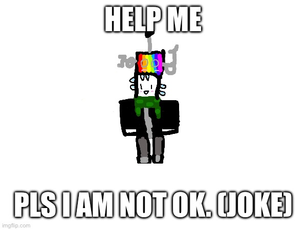 HELP ME PLS I AM NOT OK. (JOKE) | made w/ Imgflip meme maker
