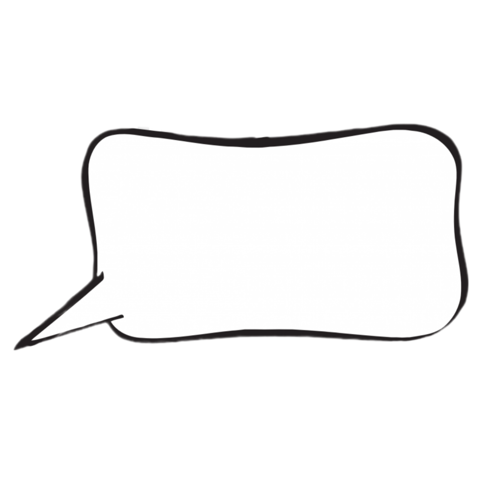 BSM PNG word balloon 06 hand drawn Blank Meme Template