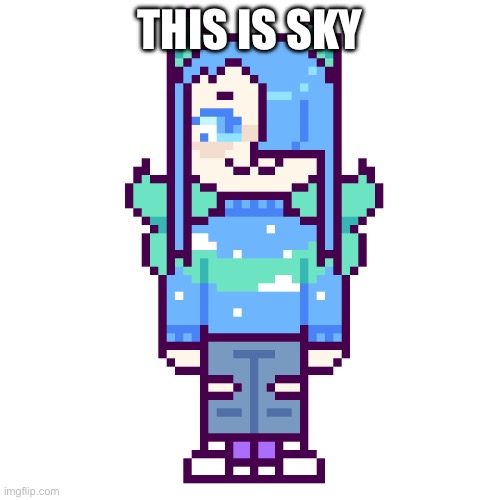 My other oc | THIS IS SKY | image tagged in undertale | made w/ Imgflip meme maker