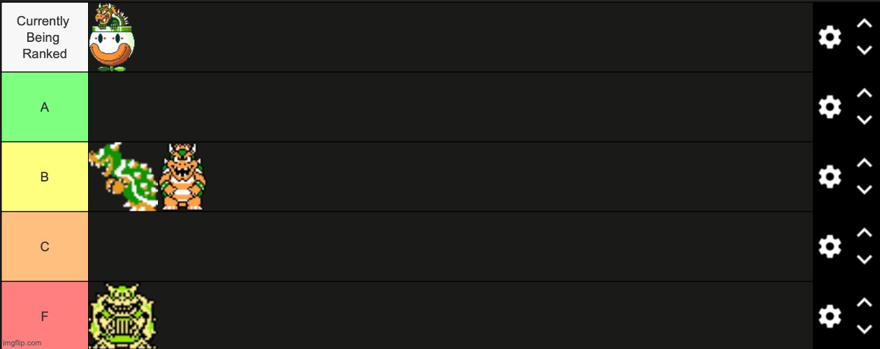 RANK THE BOWSER SPRITE | made w/ Imgflip meme maker