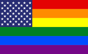 LGBT USA flag Blank Meme Template